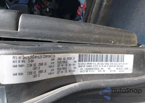 2004 Jeep Grand Cherokee Laredo z USA, uszkodzony, nr VIN 1J4GX48N34C435434